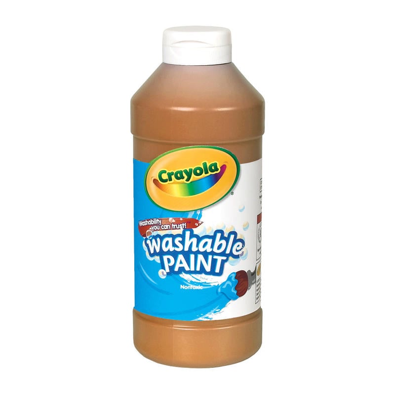 Crayola Washable Paint, Brown, 16 Oz (Min Order Qty 13) MPN:542016007