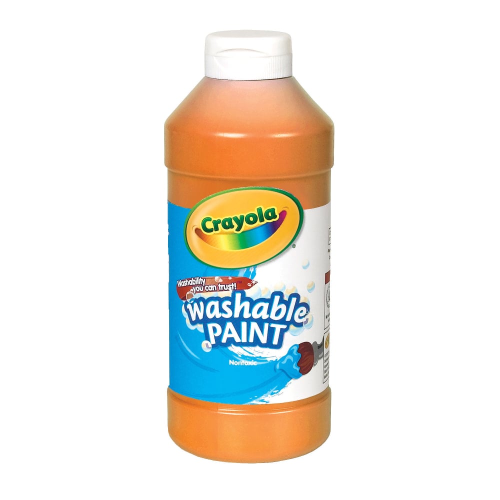 Crayola Washable Paint, Orange, 16 Oz (Min Order Qty 13) MPN:542016036