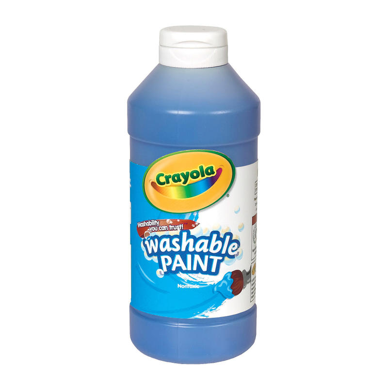 Crayola Washable Paint, Blue, 16 Oz (Min Order Qty 14) MPN:542016042