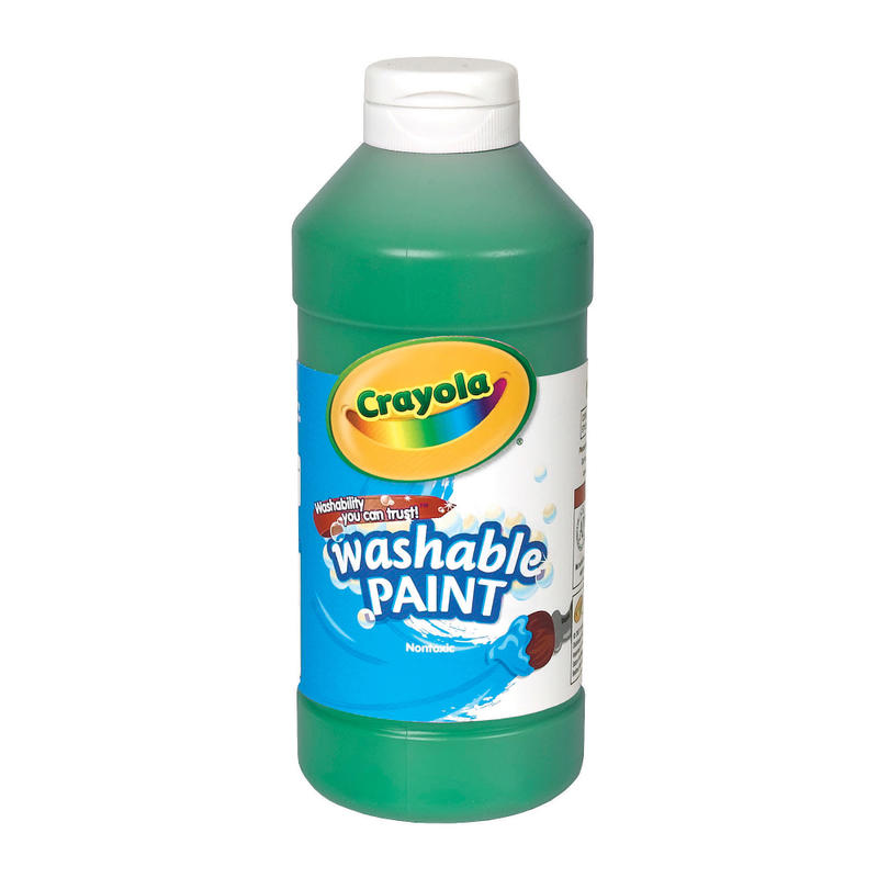 Crayola Washable Paint, Green, 16 Oz (Min Order Qty 14) MPN:542016044