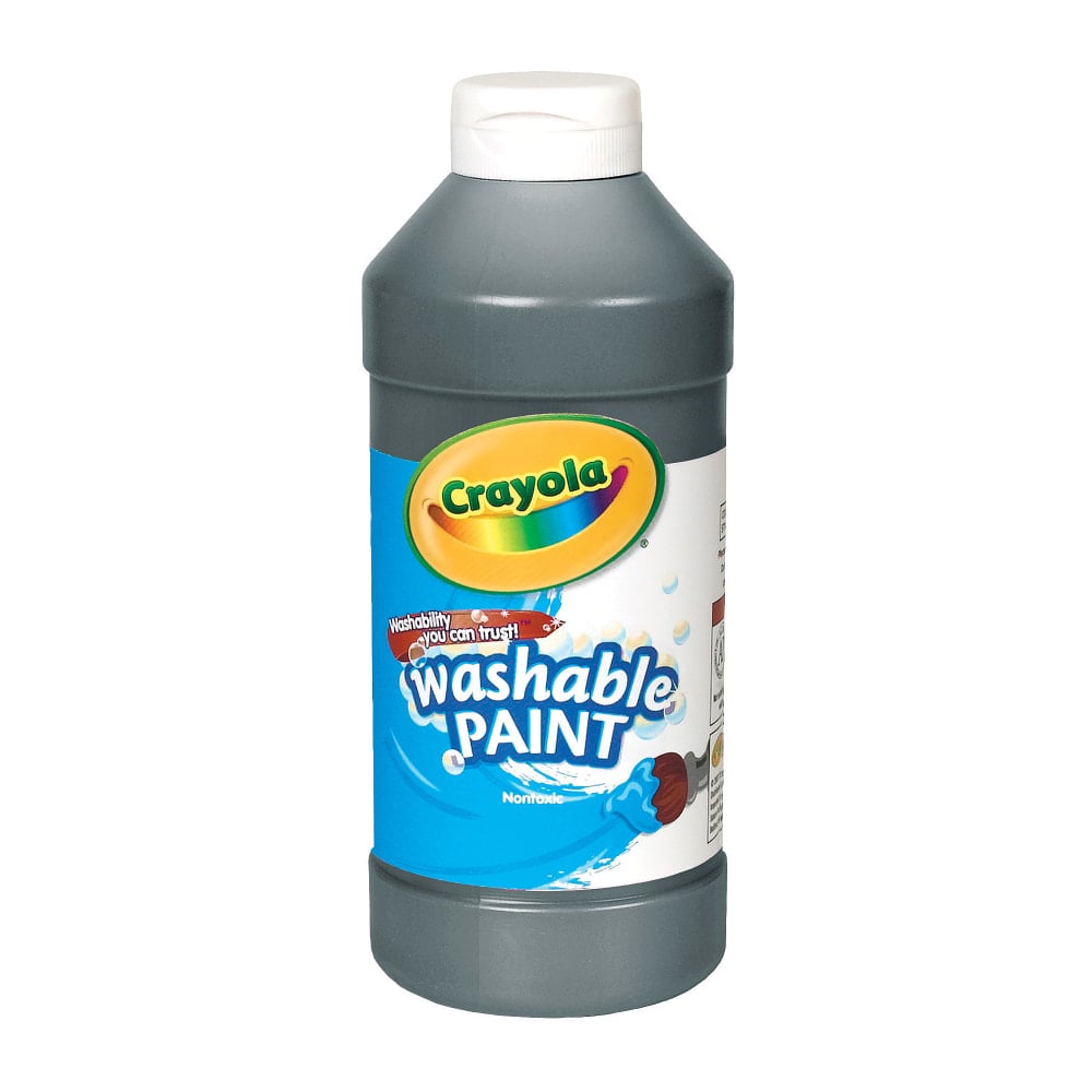 Crayola Washable Paint, Black, 16 Oz (Min Order Qty 13) MPN:542016051