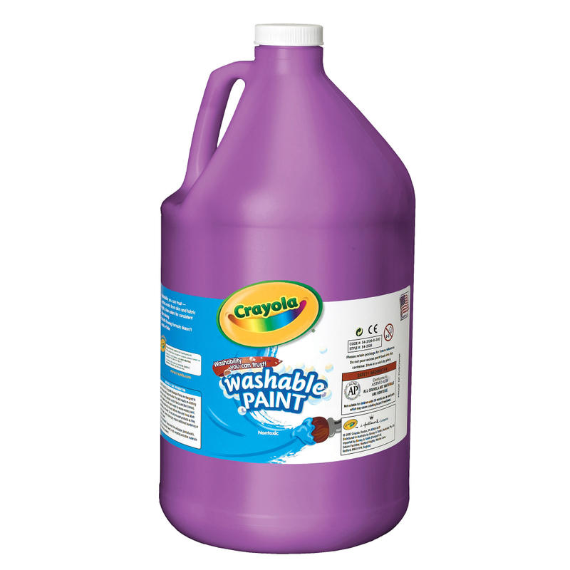 Crayola Washable Paint, Violet, Gallon (Min Order Qty 3) MPN:542128040