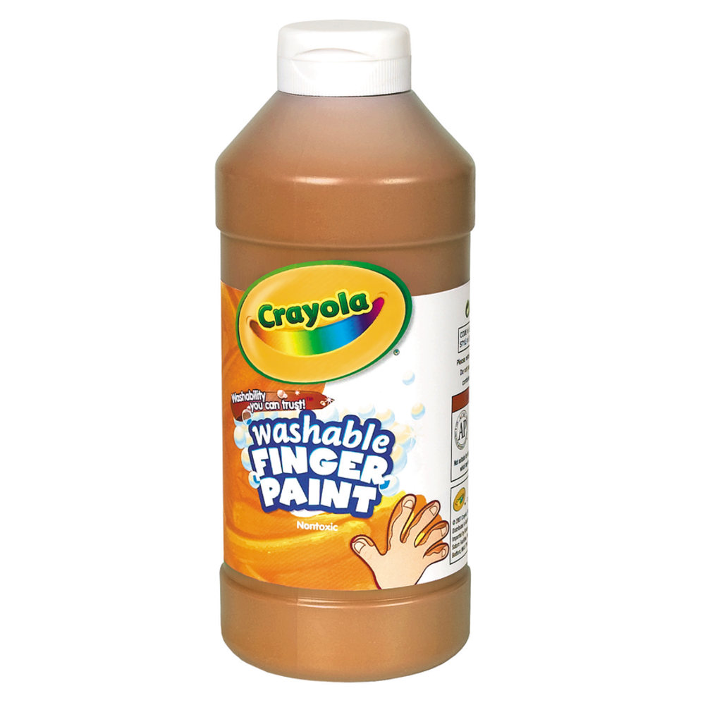 Crayola Washable Finger Paint, 16 Oz., Brown (Min Order Qty 6) MPN:551316007