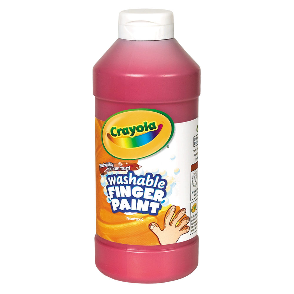 Crayola Washable Finger Paint, 16 Oz., Red (Min Order Qty 6) MPN:551316038