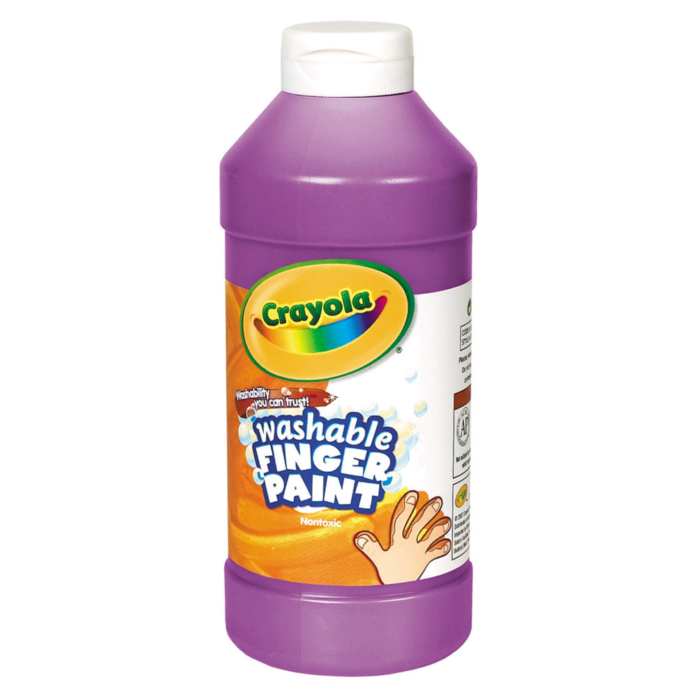 Crayola Washable Finger Paint, 16 Oz., Violet (Min Order Qty 6) MPN:551316040