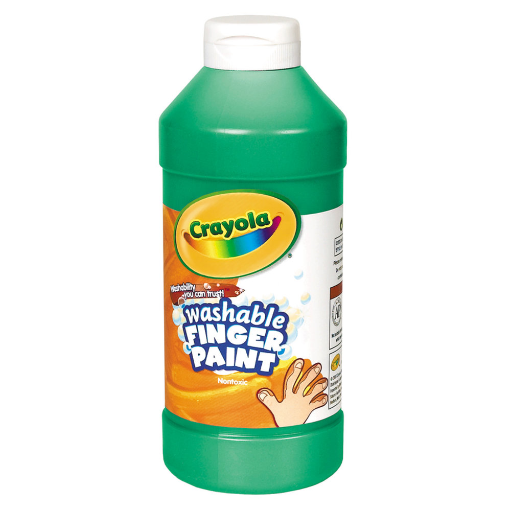 Crayola Washable Finger Paint, 16 Oz., Green (Min Order Qty 6) MPN:551316044