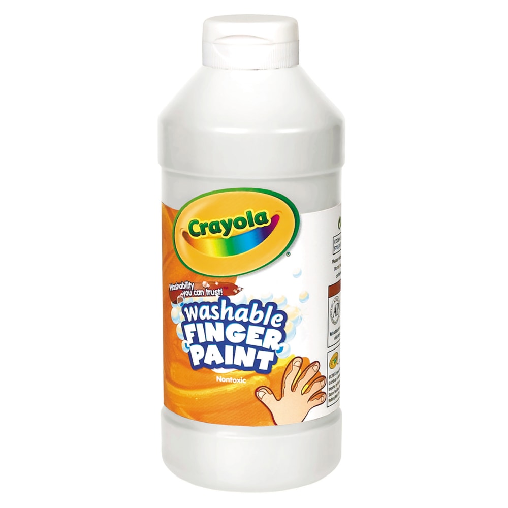 Crayola Washable Finger Paint, 16 Oz., White (Min Order Qty 6) MPN:551316053