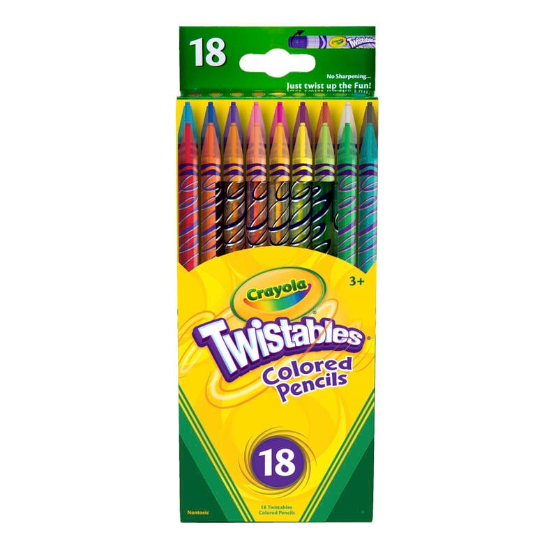 Crayola Twistables Color Pencils, Assorted Colors, Set Of 18 (Min Order Qty 8) MPN:68-7418