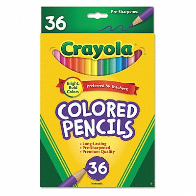 Color Pencil Long Barrel Assorted PK36 MPN:684036