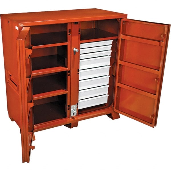 Job Site Bin Storage Cabinet: MPN:1-679990