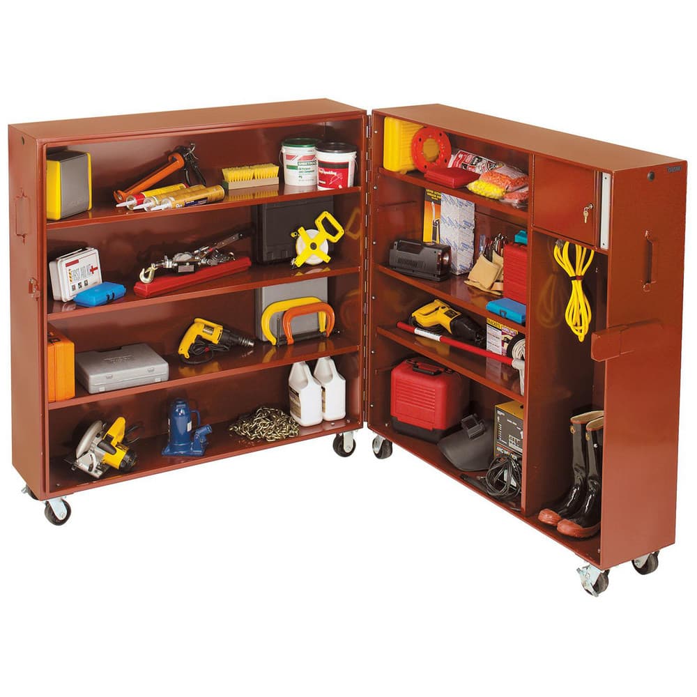 Job Site Tool Storage Cabinet: 62-1/4