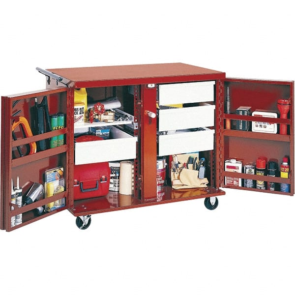 Rolling Workbench Mobile Work Center: 43-7/8