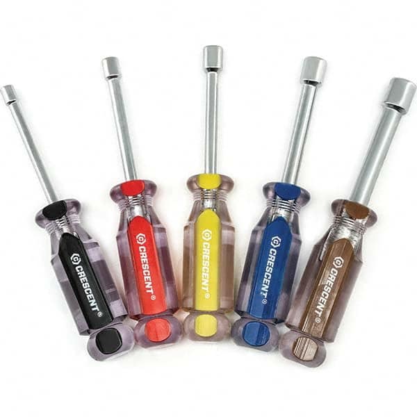 Nut Driver Set: 5 Pc, 3/16 to 7/16