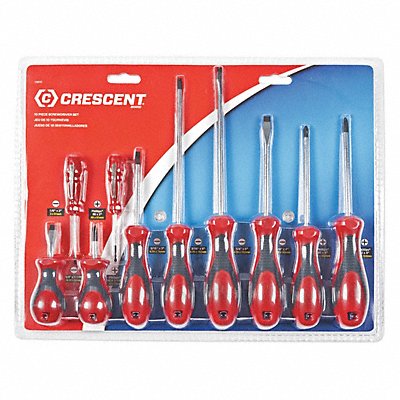 Dual Material Screwdriver Set 10 pc. MPN:CPS12PCSET