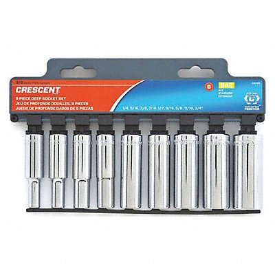 Metric Deep Socket Set 9 pc. 3/8in. MPN:CSAS7N