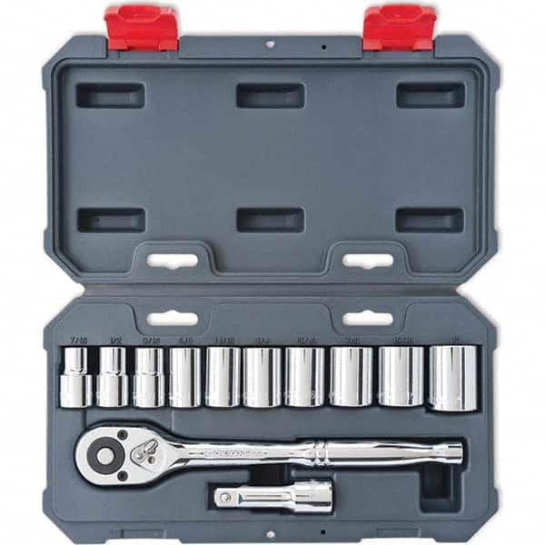 Standard Socket Set: 11 Pc, 3/8