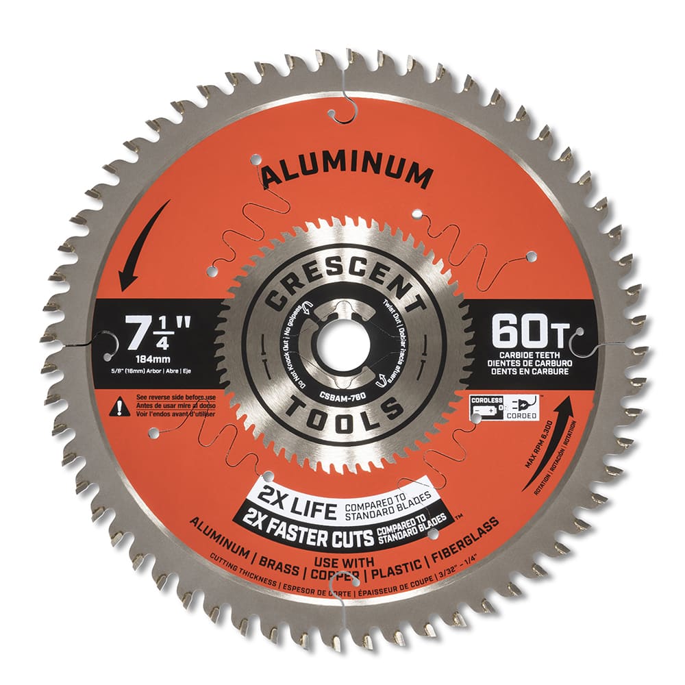 Wet & Dry Cut Saw Blade: 7-1/4