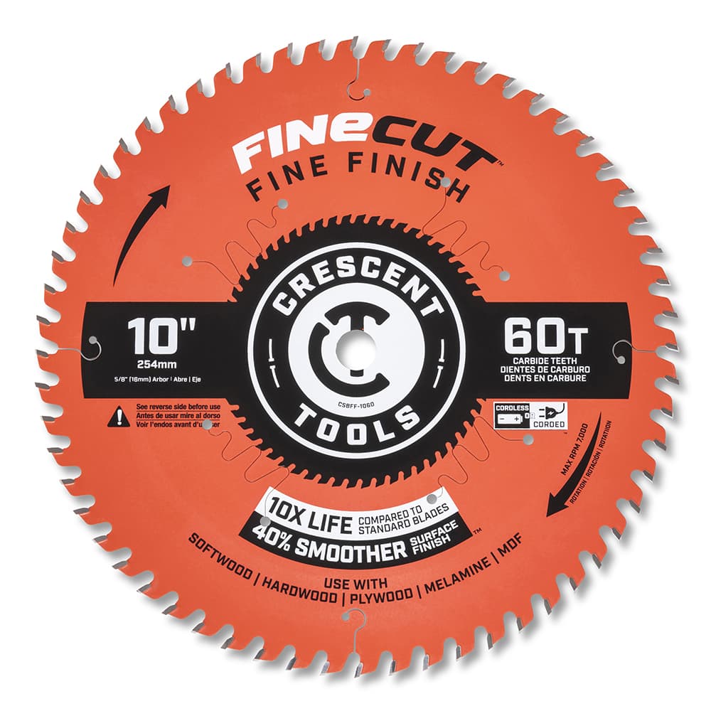 Wet & Dry Cut Saw Blade: 10