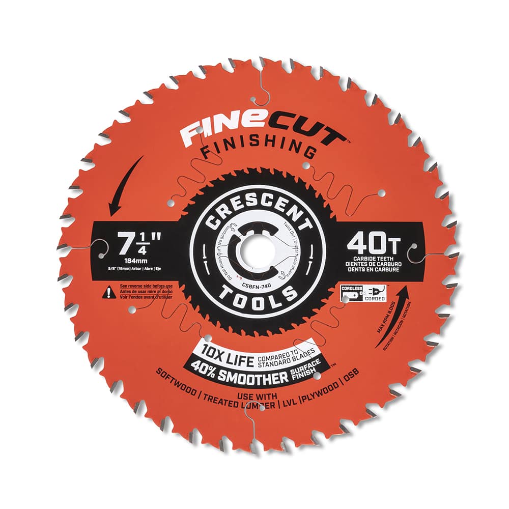 Wet & Dry Cut Saw Blade: 7-1/4