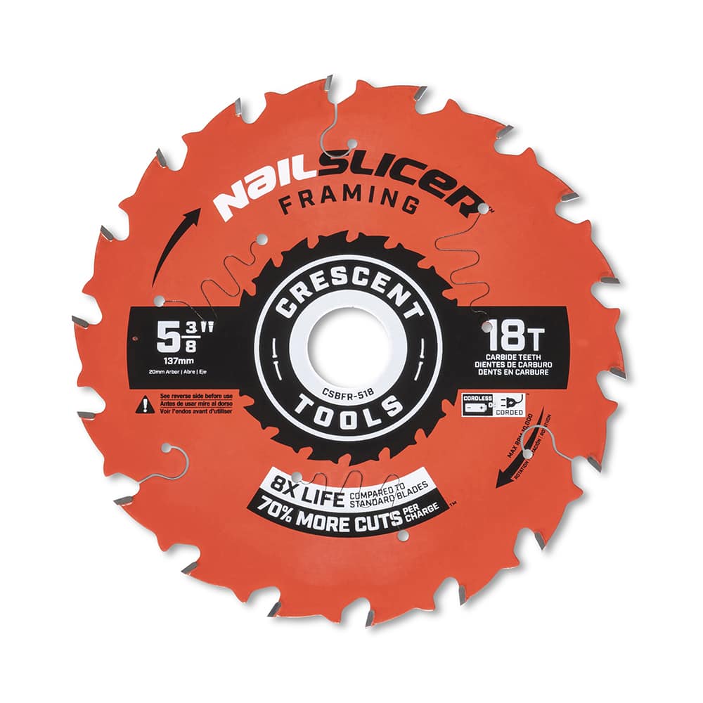 Wet & Dry Cut Saw Blade: 5-3/8