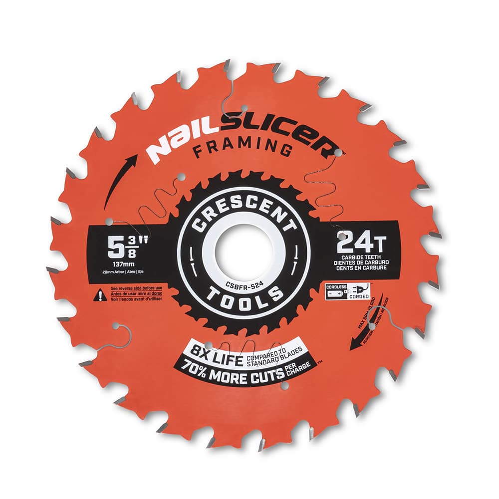 Wet & Dry Cut Saw Blade: 5-3/8