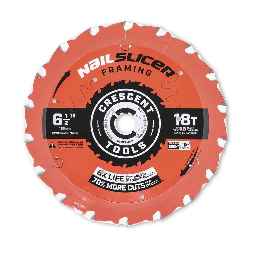 Wet & Dry Cut Saw Blade: 6-1/2