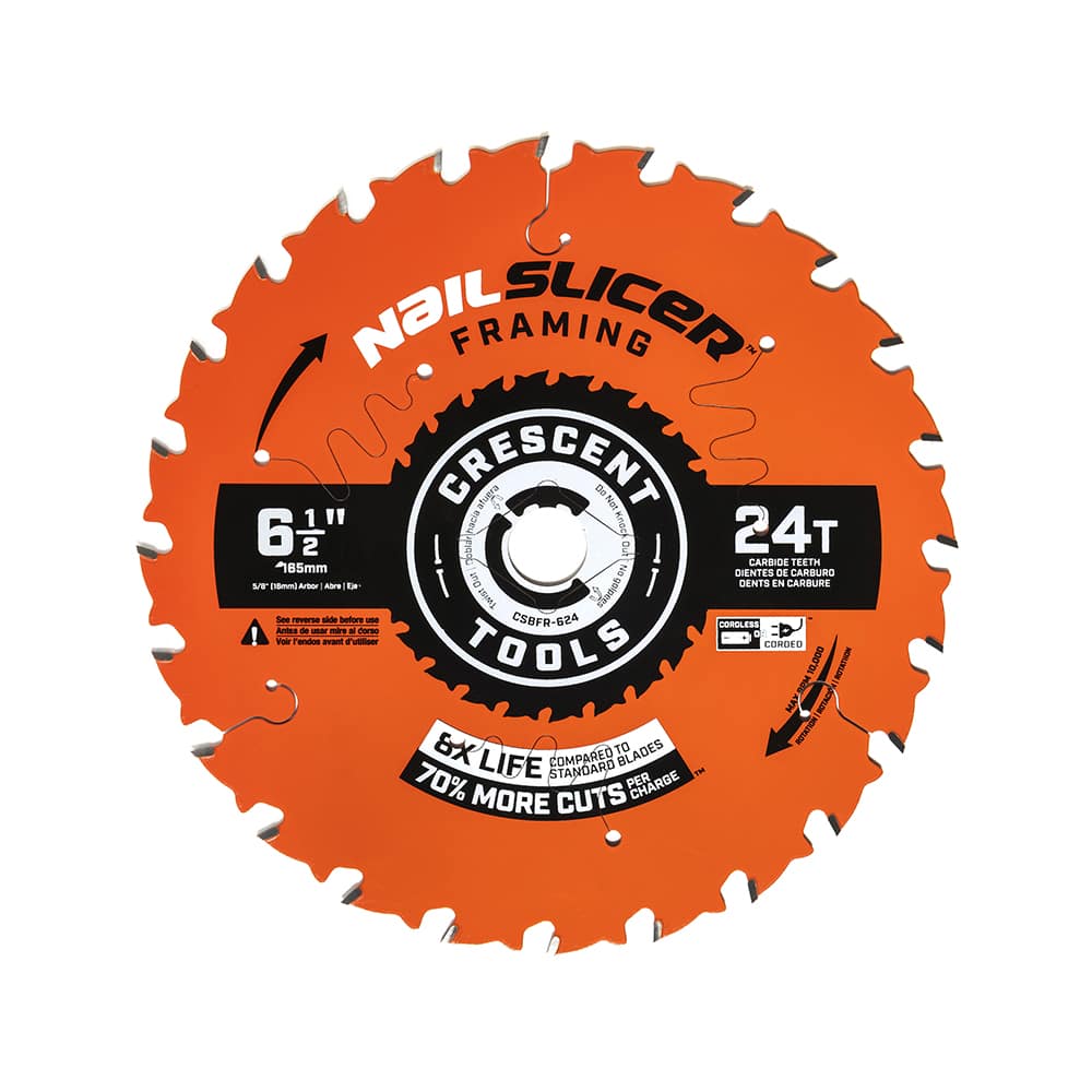 Wet & Dry Cut Saw Blade: 6-1/2