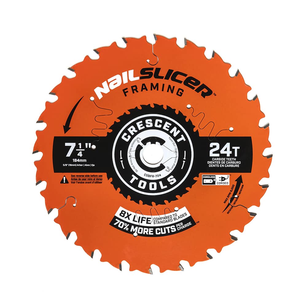 Wet & Dry Cut Saw Blade: 7-1/4