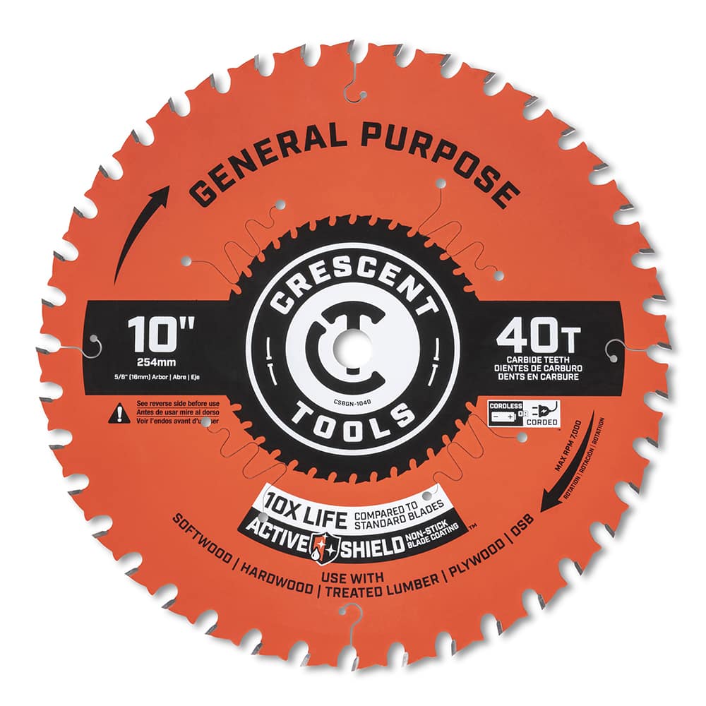 Wet & Dry Cut Saw Blade: 10