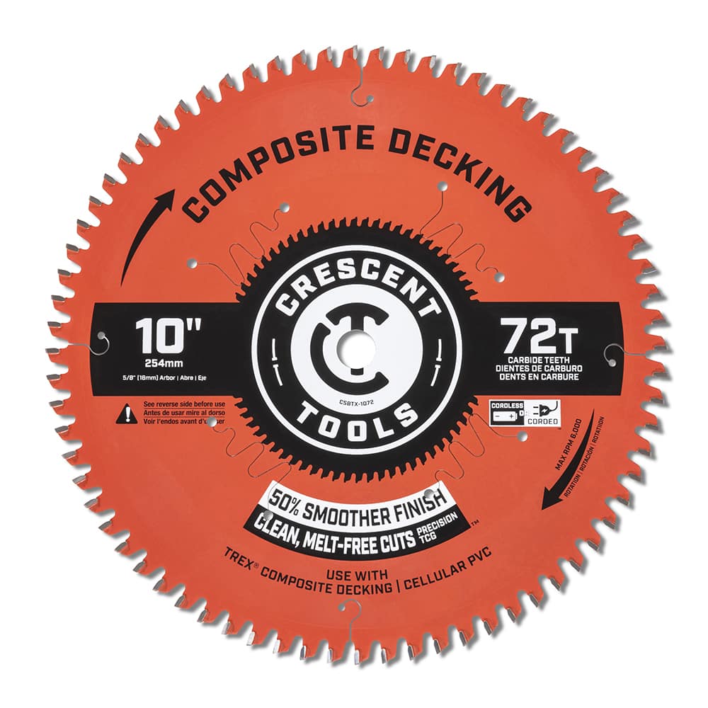 Wet & Dry Cut Saw Blade: 10