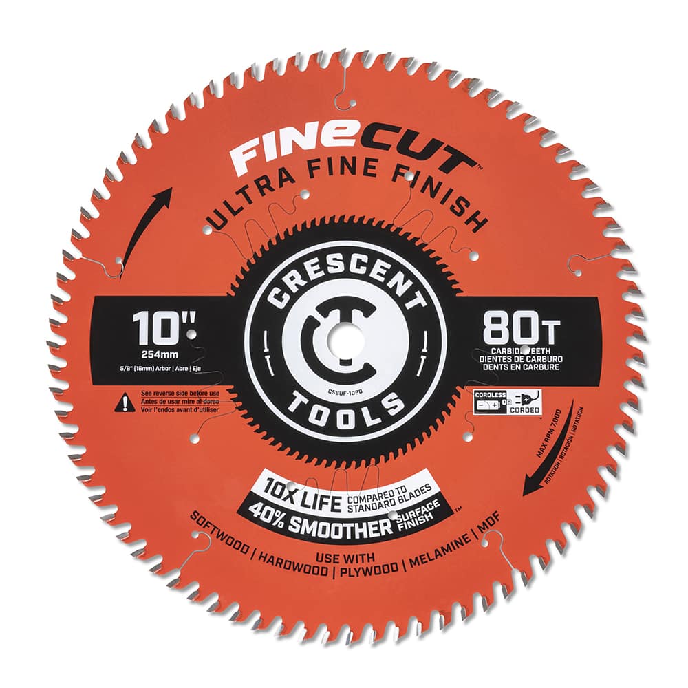 Wet & Dry Cut Saw Blade: 10