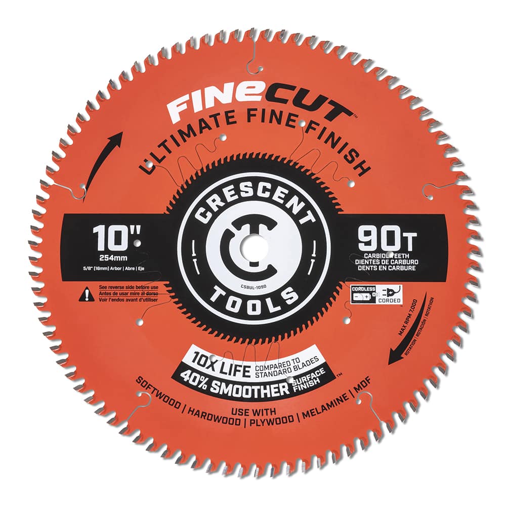 Wet & Dry Cut Saw Blade: 10