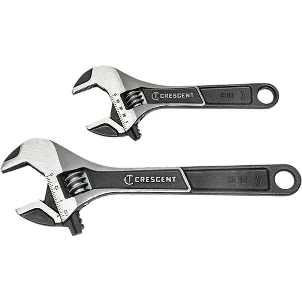 Adjustable Wrench Set: 2 Pc, Inch MPN:ATWJ2610VS