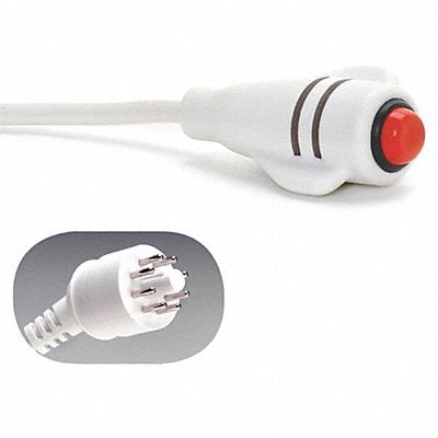 Call Cord Ektacom 8-Pin White 7 ft L MPN:9908W-7