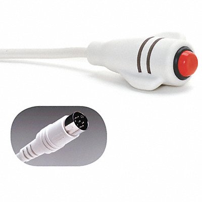 Call Cord Jeron 8-Pin Din White 7 ft. MPN:9938W-7