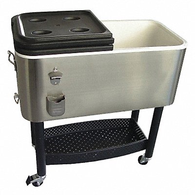 Cooler 17 gal SS/Plastic Gray/Black MPN:COOLER1