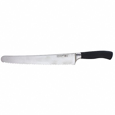 Bread Knife Serrated 10 in L Black MPN:KN122