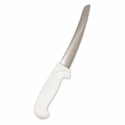 Bread Knife Serrated 10 in L White MPN:KN21