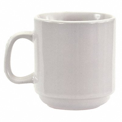 Mug Stackable Bright White 10 oz PK36 MPN:AL15