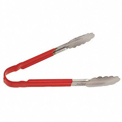 Tong Red 10 in L Stainless Steel MPN:CG10R