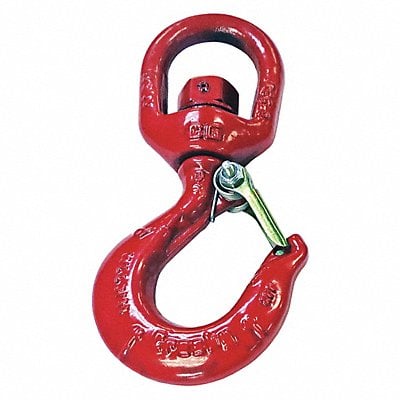 Swivel Hook Carbon Steel 1500 lb Red MPN:1048603