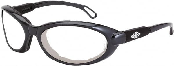 Safety Glass: Anti-Fog, Polycarbonate, Clear Lenses, Full-Framed, UV Protection MPN:1164 AF