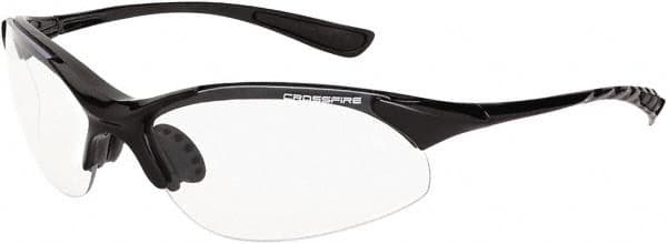 Safety Glass: Scratch-Resistant, Polycarbonate, Clear Lenses, Full-Framed, UV Protection MPN:1524