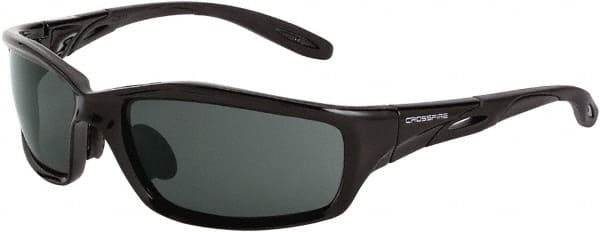 Safety Glass: Scratch-Resistant, Polycarbonate, Clear Lenses, Full-Framed, UV Protection MPN:2254