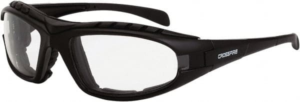 Safety Glass: Anti-Fog, Polycarbonate, Clear Lenses, Full-Framed, UV Protection MPN:2724 AF