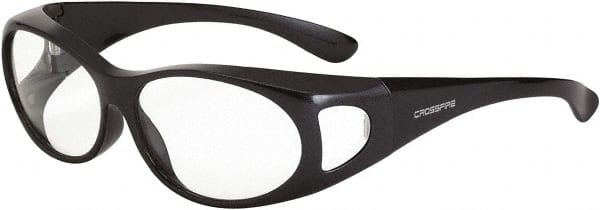 Safety Glass: Scratch-Resistant, Polycarbonate, Clear Lenses, Full-Framed, UV Protection MPN:3111