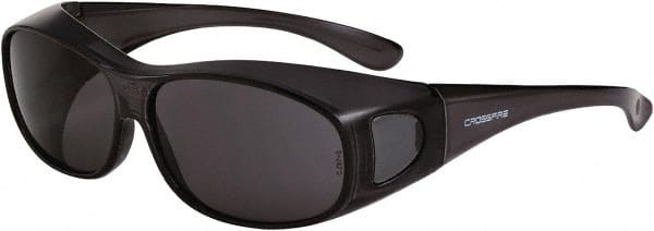 Safety Glass: Scratch-Resistant, Polycarbonate, Brown Lenses, Full-Framed, UV Protection MPN:3116