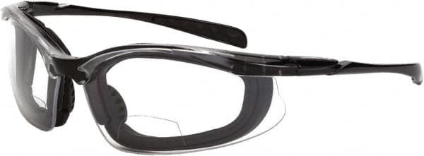 Magnifying Safety Glasses: +2, Clear Lenses, Anti-Fog & Scratch Resistant, ANSI Z87.1 MPN:84420