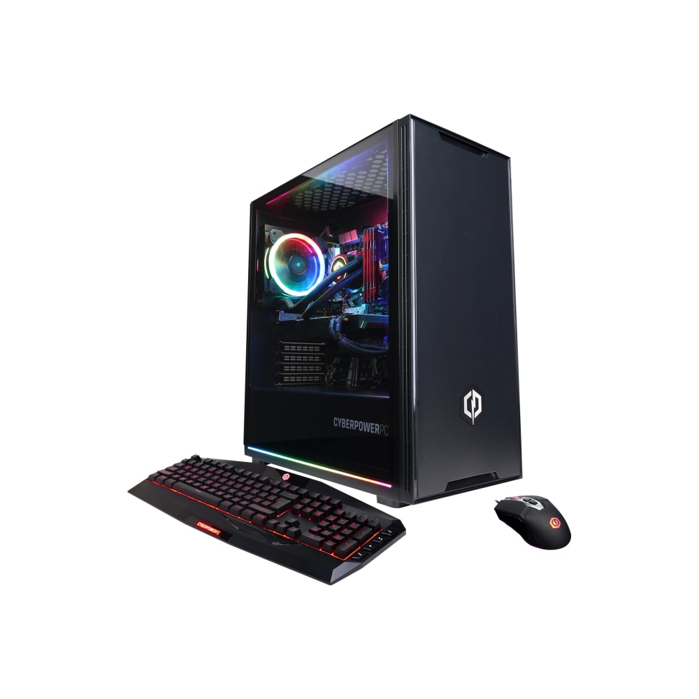 CyberPowerPC Gamer Xtreme Liquid Cool GLC2500V6 - Mid tower - Core i7 11700KF / 3.6 GHz - RAM 16 GB - SSD 500 GB - NVMe, HDD 2 TB - GF RTX 3060 - GigE - WLAN: 802.11a/b/g/n/ac - Win 10 Home 64-bit - monitor: none - black MPN:GLC2500V6