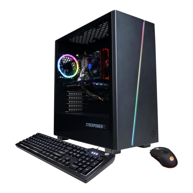 CyberPowerPC Gamer Xtreme GXI1270V2 - Mid tower - Core i5 10400F / 2.9 GHz - RAM 8 GB - SSD 500 GB - NVMe - GF GTX 1650 SUPER - GigE - WLAN: 802.11a/b/g/n/ac - Win 10 Home 64-bit - monitor: none - black MPN:GXI1270V2